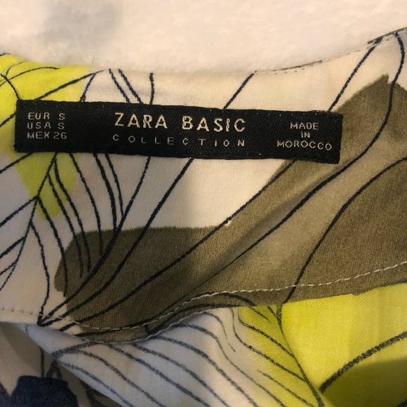 Zara Basic Tropical Parrot Multi-Color Dress. Size:(S) - Picture 8 of 12